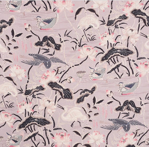 Schumacher Lotus Garden Fabric 172937 / Lilac