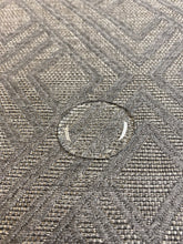 Load image into Gallery viewer, 1.3 Yard Sunbrella Integrated Steel Indoor Outdoor 69006-0008 Gray Geometric Water Resistant Upholstery Fabric WHS 3946