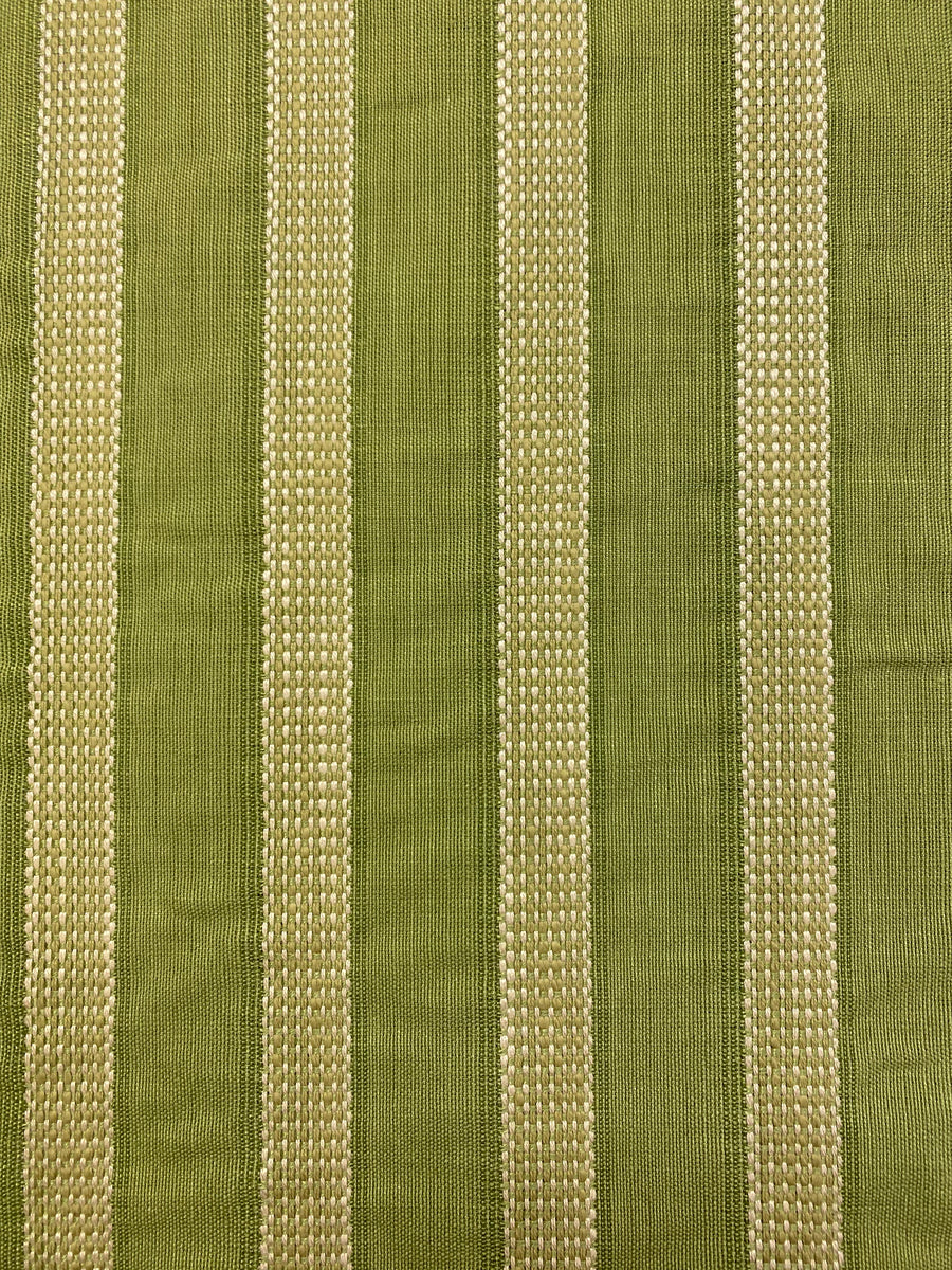 Lime Green MCM Stripe Upholstery Fabric | Fabric Bistro | Columbia | SC