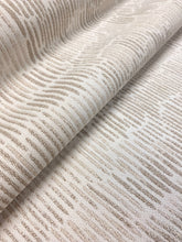 Load image into Gallery viewer, Designer Beige Taupe Cream Abstract Geometric Water &amp; Stain Resistant Upholstery Fabric WHS 3632