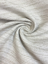 Load image into Gallery viewer, Perennials Crepe Du Jour Chalk White Beige Stripe Indoor Outdoor Water &amp; Stain Resistant Upholstery Fabric WHS 3889