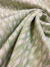 Load image into Gallery viewer, 1.25 Yd Blithfield Kemble Reversible Sage Green Cream Cheetah Animal Linen Blend Upholstery Drapery Fabric WHS 3346