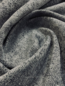 Designer Gray Distressed Chenille Upholstery Fabric WHS 3262