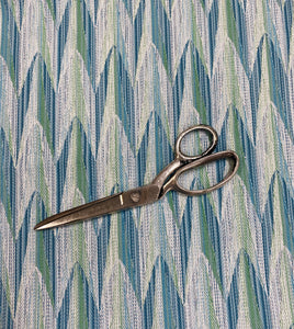 Schumacher Verdant Indoor Outdoor Aqua Blue Leaf Green Water & Stain Resistant Upholstery Fabric STA 3029