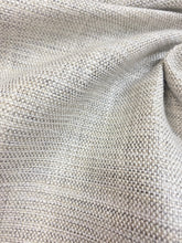 Load image into Gallery viewer, Designer Linen Silver Grey Charcoal MCM Mid Century Modern Tweed Upholstery Fabric WHS 3979