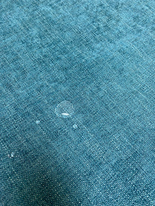 Teal Water & Stain Resistant MCM Mid Century Modern Chenille Upholstery Fabric WHS 3608