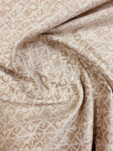 Load image into Gallery viewer, Designer Abstract Geometric Beige Taupe Upholstery Drapery Fabric WHS 3485