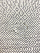 Load image into Gallery viewer, Designer Cream Gray Grey Geometric Water &amp; Stain Resistant Upholstery Fabric WHS 4043