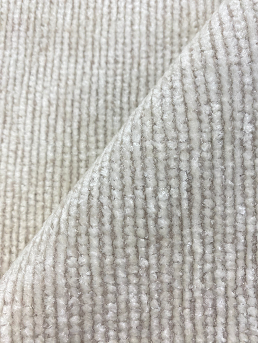 Designer Cream Taupe Chenille Water & Stain Resistant Upholstery Fabric WHS 3955
