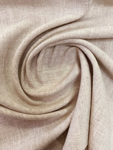 Load image into Gallery viewer, 1.8 Yard of Designer Tweed Linen Blend MCM Mid Century Modern Beige Water &amp; Stain Resistant Upholstery Fabric WHS 3232