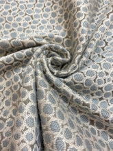 Load image into Gallery viewer, Designer Bubble Abstract Aqua Blue Taupe Upholstery Drapery Fabric WHS 3763