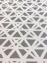 Load image into Gallery viewer, P. Kaufmann Rebar Jetty Grey Abstract Geometric Outdoor Upholstery Fabric STA 3335