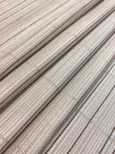Load image into Gallery viewer, Designer Water &amp; Stain Resistant Beige Brown Stripe Indoor Outdoor Upholstery Fabric WHS 4107