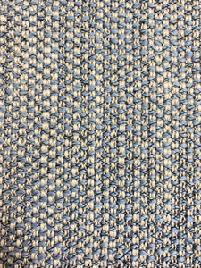 Designer French Blue Grey MCM Mid Century Modern Tweed Upholstery Fabric WHS 4238