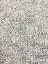 Load image into Gallery viewer, Designer Water &amp; Stain Resistant Seafoam Green Tweed MCM Mid Century Modern Upholstery Fabric STA 3856