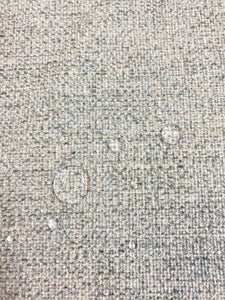 Designer Water & Stain Resistant Seafoam Green Tweed MCM Mid Century Modern Upholstery Fabric STA 3856
