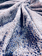 Load image into Gallery viewer, 1.5 Yard Kravet Design Navy Blue Small Dot Animal Pattern Velvet Upholstery Fabric WHS 3191