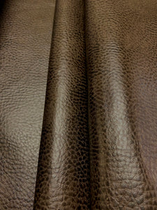 Designer Brown Animal Skin Faux Leather Coffee Bean Upholstery Vinyl STA 3416