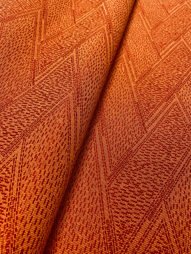 Design Crypton Water & Stain Resistant Orange Red Abstract Geometric Upholstery Fabric WHS 3114