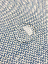 Load image into Gallery viewer, 1.75 Yard of Designer InsideOut French Blue White Water &amp; Stain Resistant Tweed MCM Mid Century Modern Upholstery Fabric WHS 4122