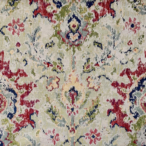Beige Navy Blue Red Yellow Green Teal Kilim Rustic Tapestry Upholstery Fabric MGF