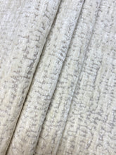 Load image into Gallery viewer, Designer Luxury Ivory Taupe Textured Velvet Water &amp; Stain Resistant Velvet Upholstery Fabric STA 4176