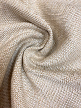 Load image into Gallery viewer, Designer Water &amp; Stain Resistant MCM Mid Century Modern Beige Cream Tweed Upholstery Fabric WHS 3973