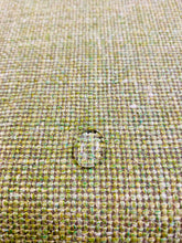 Load image into Gallery viewer, Designer Water &amp; Stain Resistant Spring Green Taupe Beige MCM Mid Century Modern Linen Tweed Upholstery Fabric WHS 3087