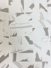 Load image into Gallery viewer, Reversible Indoor Outdoor Abstract Beige Taupe Water &amp; Stain Resistant Upholstery Drapery Fabric WHS 3669
