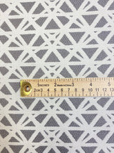 Load image into Gallery viewer, P. Kaufmann Rebar Jetty Grey Abstract Geometric Outdoor Upholstery Fabric STA 3335