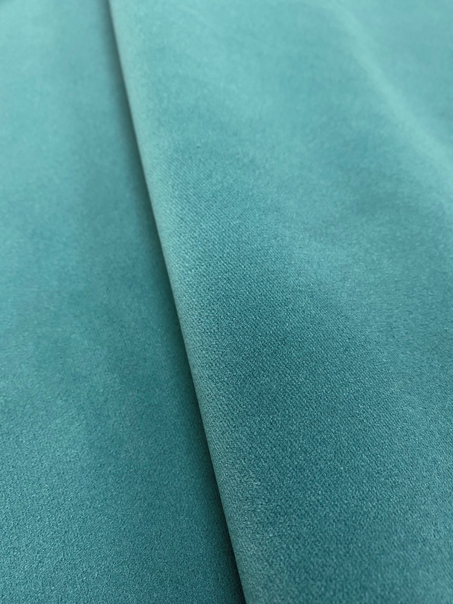 Teal Blue Uph Velvet Fabric, Fabric Bistro, Columbia