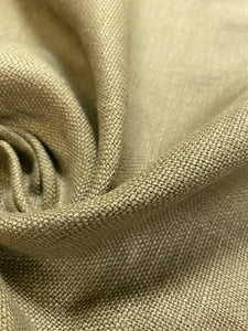 Designer Olive Green Belgian Linen Upholstery Drapery Fabric WHS 4178