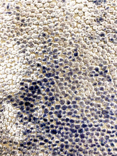 Load image into Gallery viewer, 1.5 Yard Kravet Design Navy Blue Small Dot Animal Pattern Velvet Upholstery Fabric WHS 3191