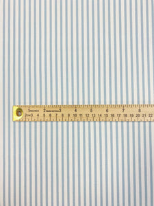 0.9 Yards of Perennials Jake Stripe Outdoor Ice Blue Ticking Water & Stain Resistant Upholstery Fabric WHS 4003