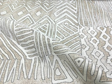 Load image into Gallery viewer, Water Stain Resistant Zarin Fabrics Aspara Beige Grey Off White Upholstery Drapery Fabric STA 3010