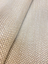 Load image into Gallery viewer, Designer Water &amp; Stain Resistant Indoor Outdoor White Grey MCM Mid Century Modern Tweed Upholstery Fabric WHS 3650