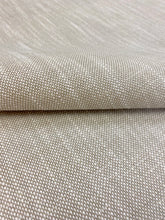 Load image into Gallery viewer, Designer Taupe Beige Faux Linen MCM Mid Century Modern Water &amp; Stain Resistant Upholstery Fabric WHS 3051