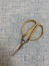 Load image into Gallery viewer, Designer Denim Blue Beige Teal Woven MCM Mid Century Modern Tweed Upholstery Fabric WHS 3922