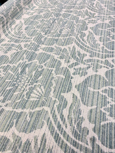 Crypton Kravet 3500911 Seafoam Green Aqua Chenille Damask Water & Stain Resistant Upholstery Fabric WHS 3519