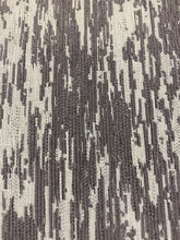 Load image into Gallery viewer, Designer Water &amp; Stain Resistant Abstract MCM Mid Century Modern Charcoal Gray Upholstery Fabric WHS 3966