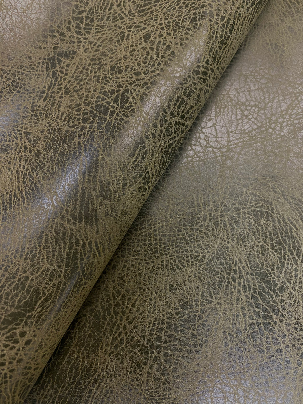 Upholstery Metallic Faux Leather Silver