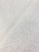 Load image into Gallery viewer, Designer Water &amp; Stain Resistant Textured Cream Nubby Chenille Upholstery Fabric WHS 3865