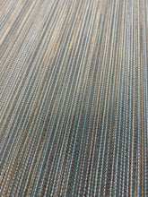 Load image into Gallery viewer, Designer Water &amp; Stain Resistant Teal Blue Copper Grey MCM Mid Century Modern Upholstery Fabric WHS 3634
