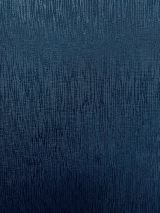 Designer Navy Blue Textured Faux Leather Upholstery Vinyl WHS 4100