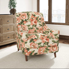 Load image into Gallery viewer, Stain Resistant Beige Rose Red Green Floral Upholstery Drapery Fabric CF