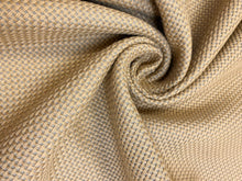 Load image into Gallery viewer, Designer Water &amp; Stain Resistant Beige Wheat Woven MCM Mid Century Modern Upholstery Fabric WHS 3726