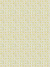 Load image into Gallery viewer, Cream Grey Mustard Yellow Cotton Batik Medallion Upholstery Drapery Fabric FB