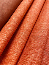 Load image into Gallery viewer, Designer MCM Mid Century Modern Burnt Orange Tweed Water &amp; Stain Resistant Upholstery Fabric WHS 3863