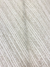 Load image into Gallery viewer, Perennials Crepe Du Jour Chalk White Beige Stripe Indoor Outdoor Water &amp; Stain Resistant Upholstery Fabric WHS 3889