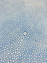 Load image into Gallery viewer, 33 SF Genuine Cowhide Stingray Pattern Shagreen French Blue Leather Upholstery STA 3224